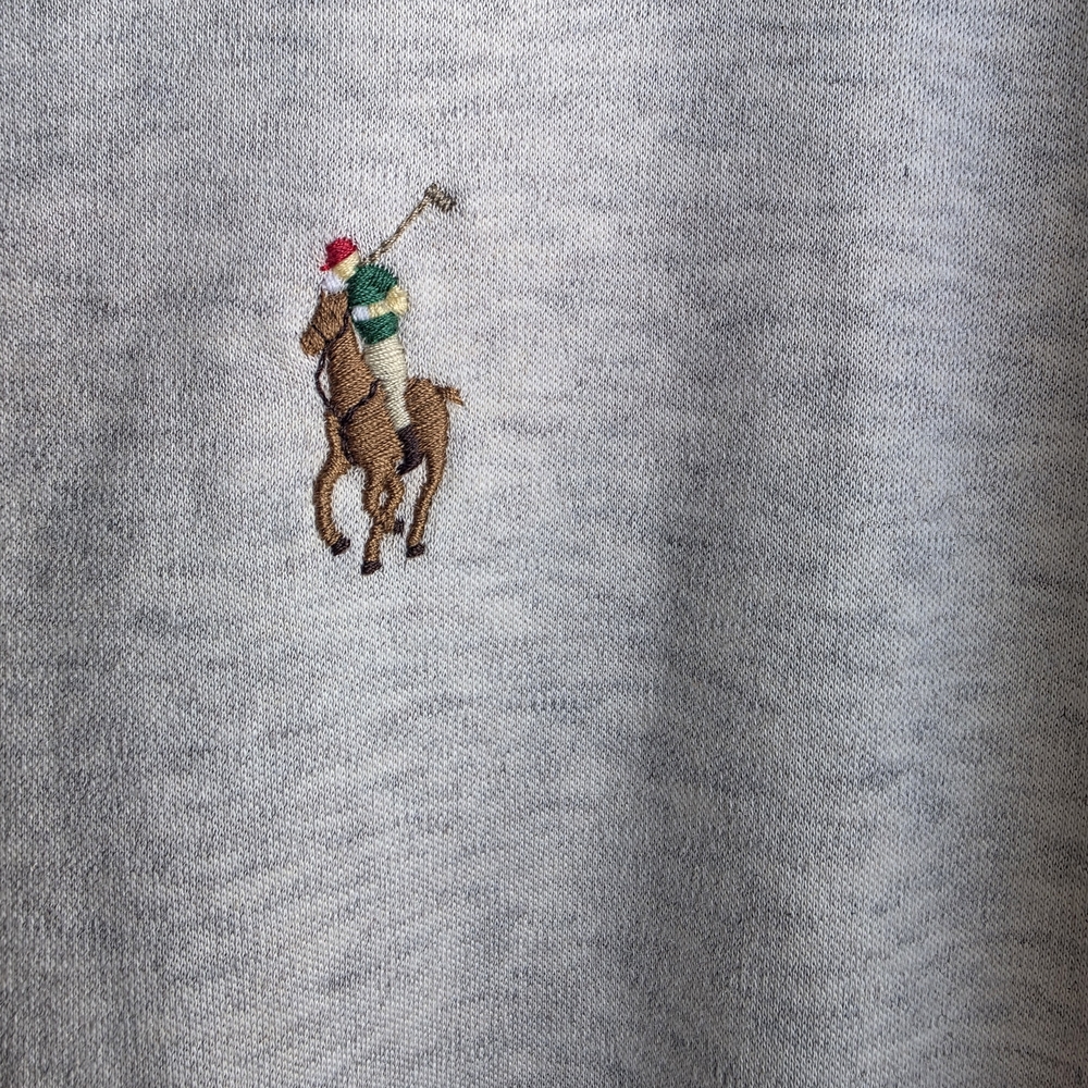 Polo Ralph Lauren Men's Custom Slim Fit Polo Shirt Heather Grey XXL - Picture 4 of 9